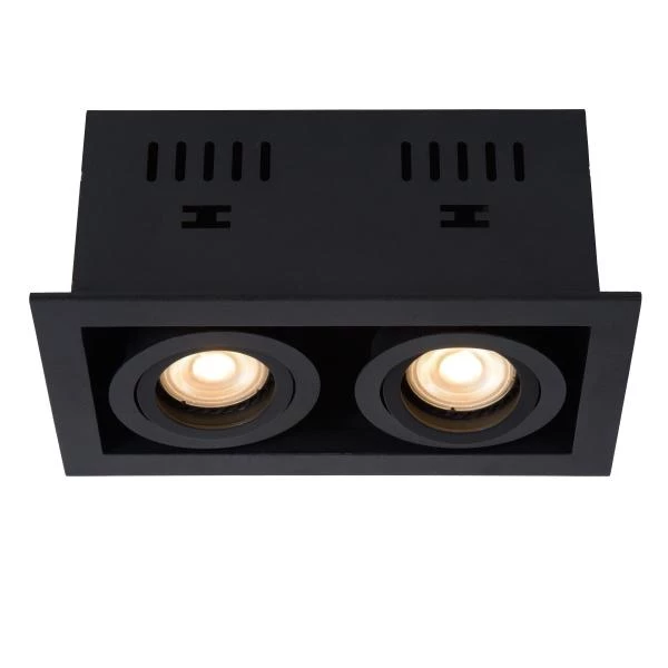 Lucide CHIMNEY - Spot encastrable - 2xGU10 - Noir - détail 2